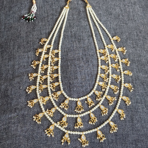Indian/Desi style pearl necklace - Picture 1 of 2